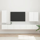 vidaXL TV Wall Cabinet Set Wall-mounted 6 pcs White