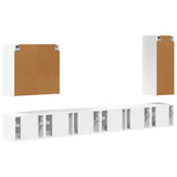 vidaXL TV Wall Cabinet Set Wall-mounted 6 pcs White
