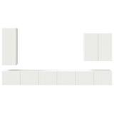 vidaXL TV Wall Cabinet Set Wall-mounted 6 pcs White