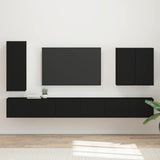vidaXL TV Wall Cabinet Set Wall-mounted 6 pcs White