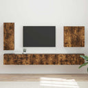 vidaXL TV Wall Cabinet Set Wall-mounted 6 pcs White
