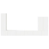 vidaXL Tv Wandkast Set Wandgemonteerd 6 pcs Wit