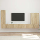 vidaXL Tv Wandkast Set Wandgemonteerd 6 pcs Wit
