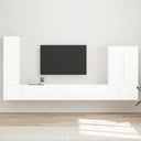 vidaXL Tv Wandkast Set Wandgemonteerd 6 pcs Wit
