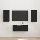 vidaXL TV Cabinet Set Wall-Mounted 2 pcs White Engineered Wood