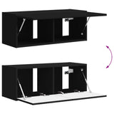 vidaXL Tv-meubelset Wandgemonteerd 3 pcs Wit Bewerkt hout