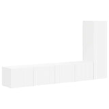 vidaXL TV Cabinet Set Wall-Mounted 3 pcs White Engineered Wood