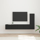 vidaXL TV Cabinet Set Wall-Mounted 3 pcs White Engineered Wood