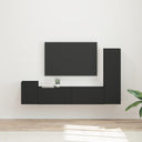 vidaXL Tv-meubelset Wandgemonteerd 4 pcs Wit Bewerkt hout