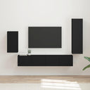 vidaXL Tv-meubelset Wandgemonteerd 4 pcs Wit Bewerkt hout