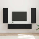 vidaXL Tv-meubelset Wandgemonteerd 4 pcs Wit Bewerkt hout