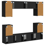 vidaXL Tv-meubelset Wandgemonteerd 5 pcs Wit Bewerkt hout