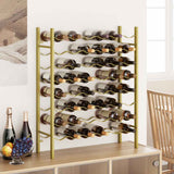 vidaXL Wine Rack for 48 Bottles Metal Black
