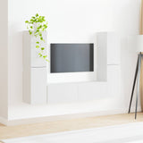 vidaXL TV Cabinet Set 6 pcs White Engineered wood