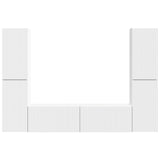 vidaXL TV Cabinet Set 6 pcs White Engineered wood
