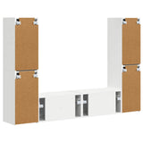 vidaXL TV Cabinet Set 6 pcs White Engineered wood