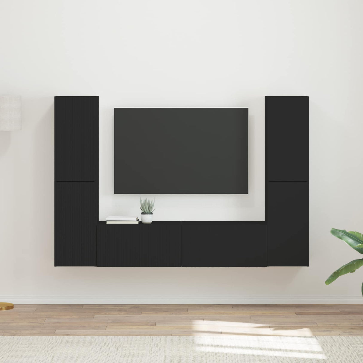 vidaXL TV Cabinet Set 6 pcs White Engineered wood