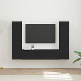 vidaXL TV Cabinet Set 6 pcs White Engineered wood