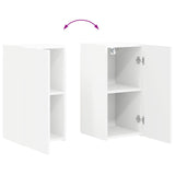 vidaXL Tv-meubelset 6 pcs Wit Bewerkt hout
