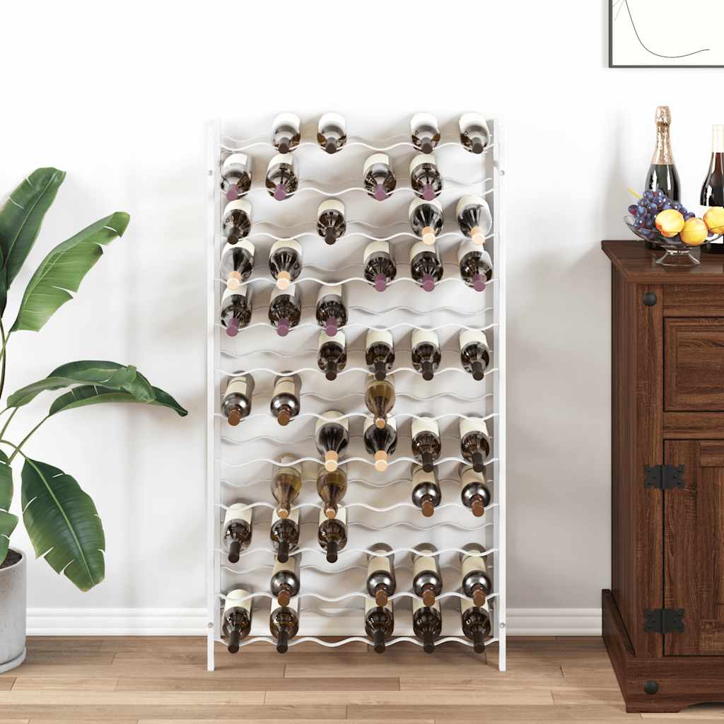 vidaXL Wine Rack for 48 Bottles Metal Black