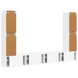 vidaXL Tv-meubelset 8 pcs Wit Bewerkt hout