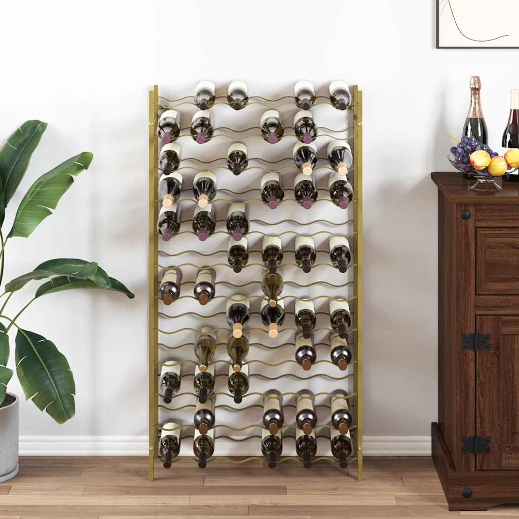 vidaXL Wine Rack for 48 Bottles Metal Black