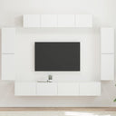 vidaXL TV Kast 8 pcs Wit