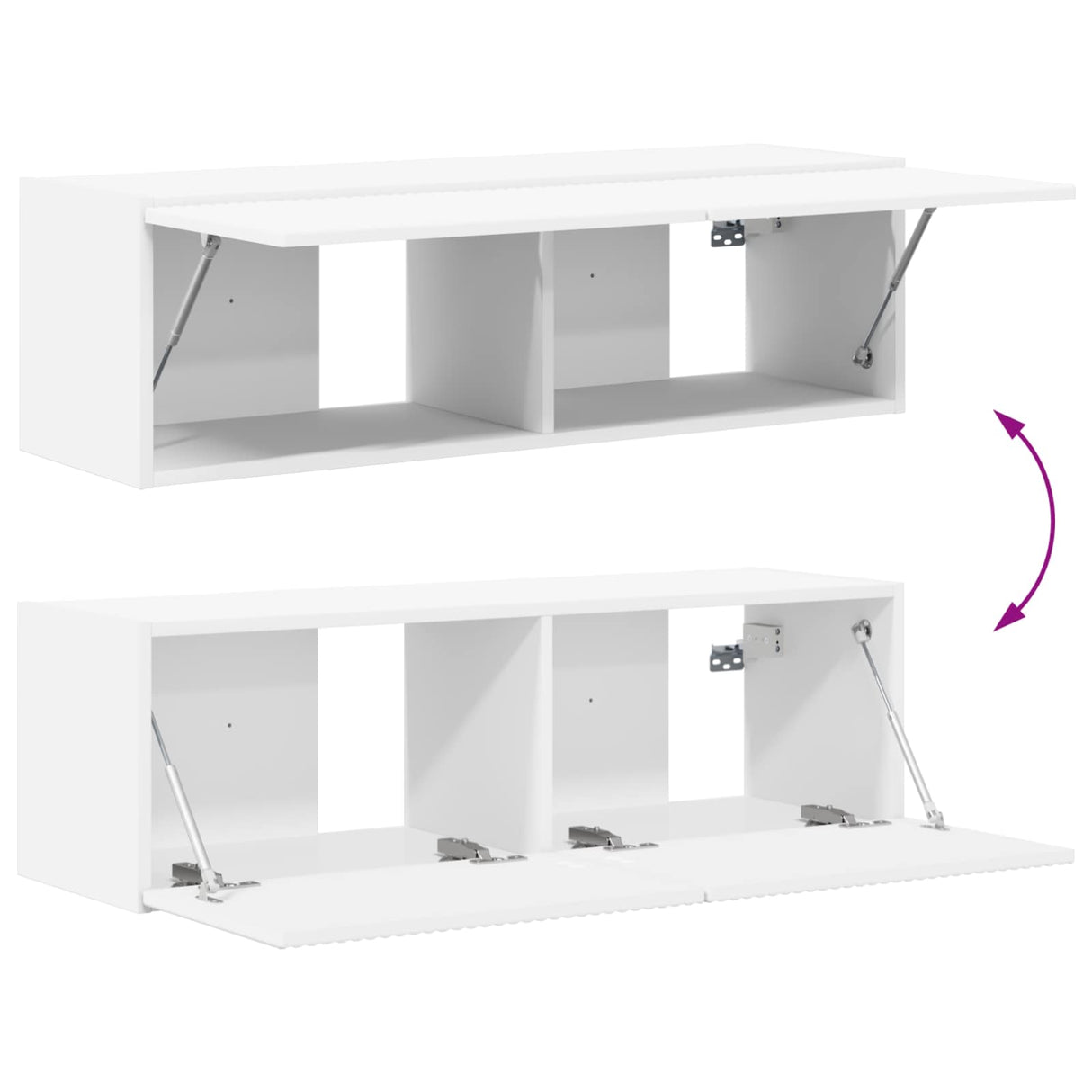 vidaXL TV Kast 8 pcs Wit