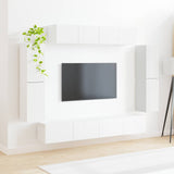 vidaXL TV Kast 8 pcs Wit