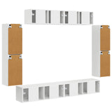 vidaXL TV Kast 8 pcs Wit