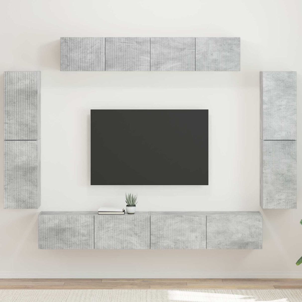 vidaXL TV Kast 8 pcs Wit
