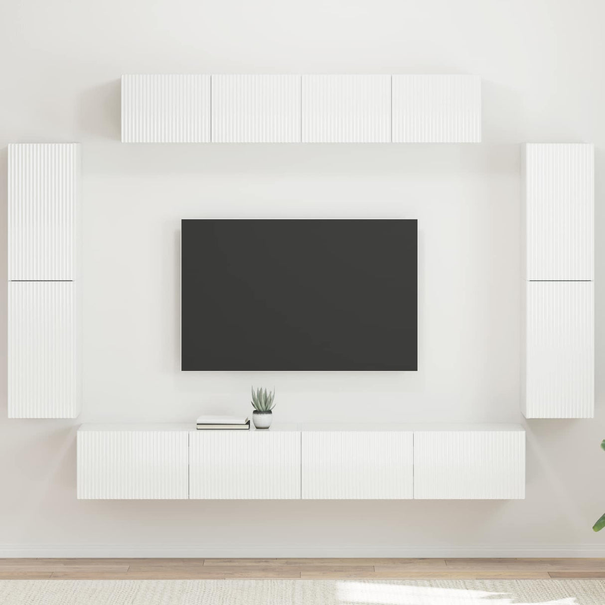 vidaXL TV Kast 8 pcs Wit