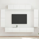 vidaXL TV Kast 8 pcs Wit