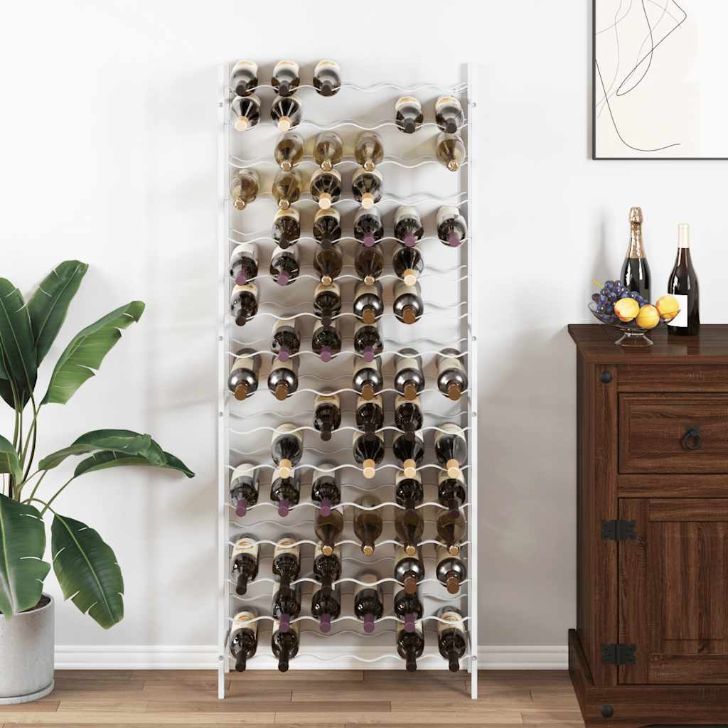 vidaXL Wine Rack for 48 Bottles Metal Black