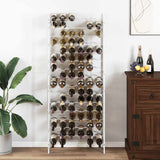 vidaXL Wine Rack for 48 Bottles Metal Black