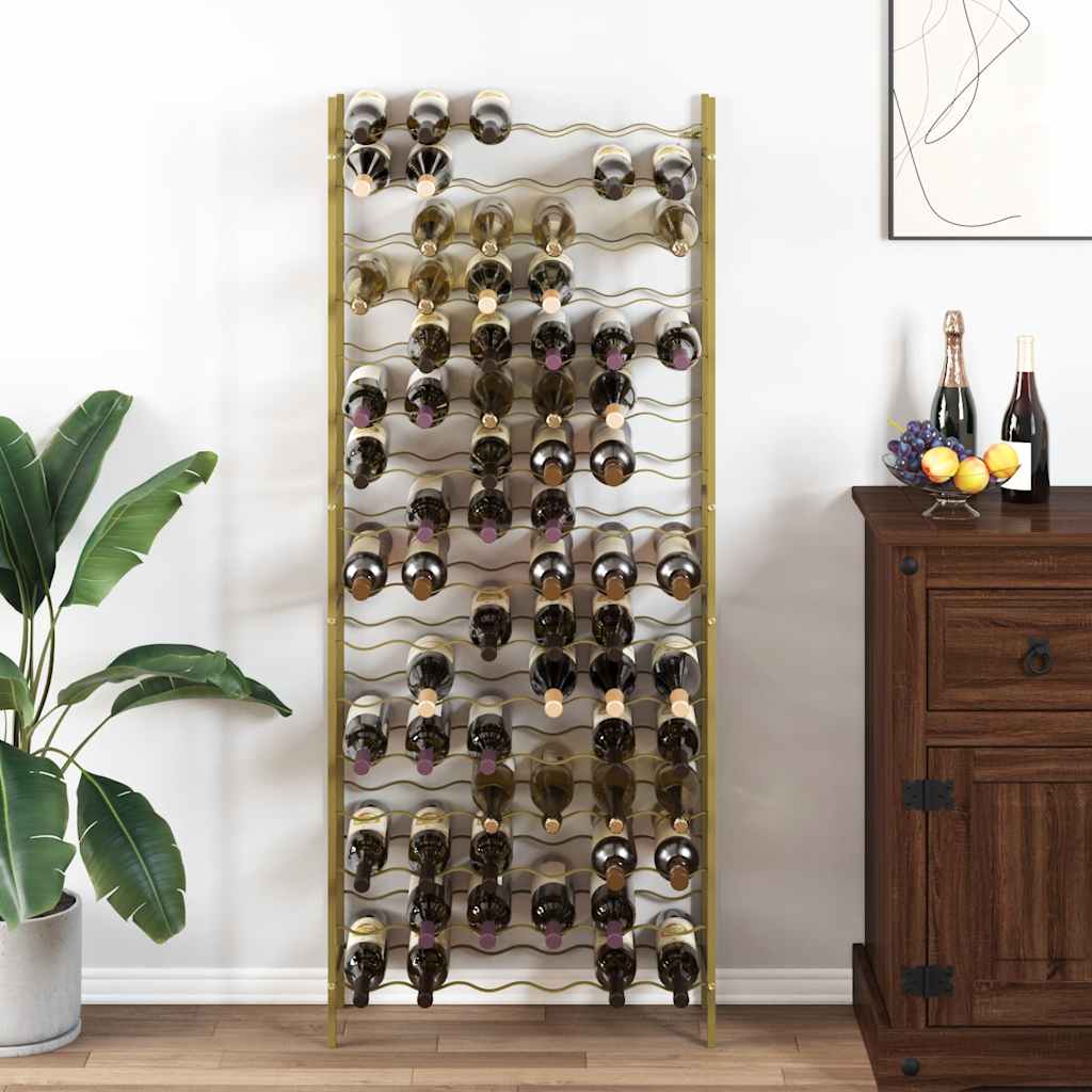 vidaXL Wine Rack for 48 Bottles Metal Black