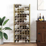 vidaXL Wine Rack for 48 Bottles Metal Black