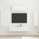 vidaXL TV Kast 5 pcs Wit