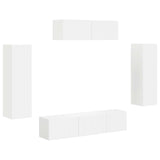 vidaXL TV Kast 5 pcs Wit