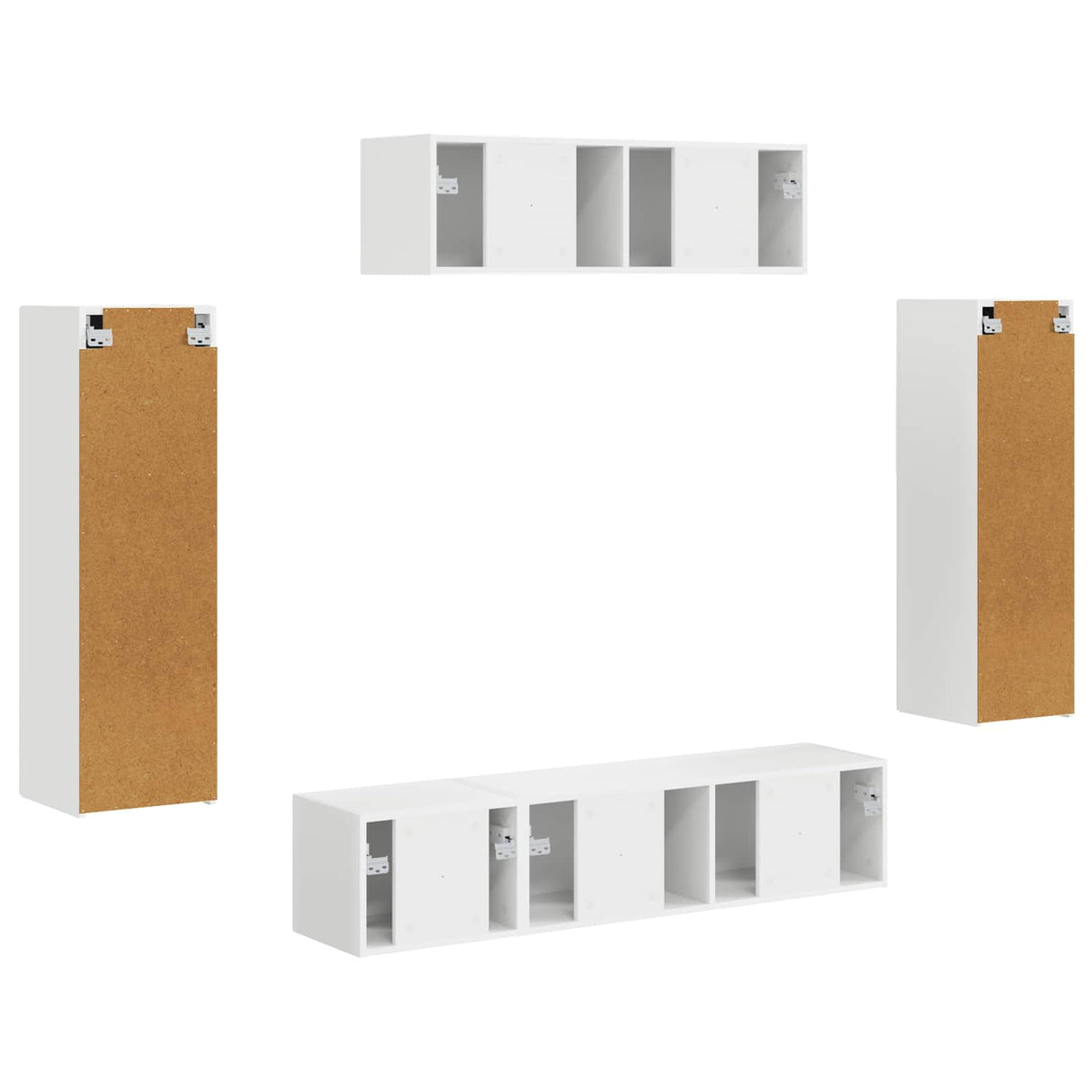 vidaXL TV Kast 5 pcs Wit