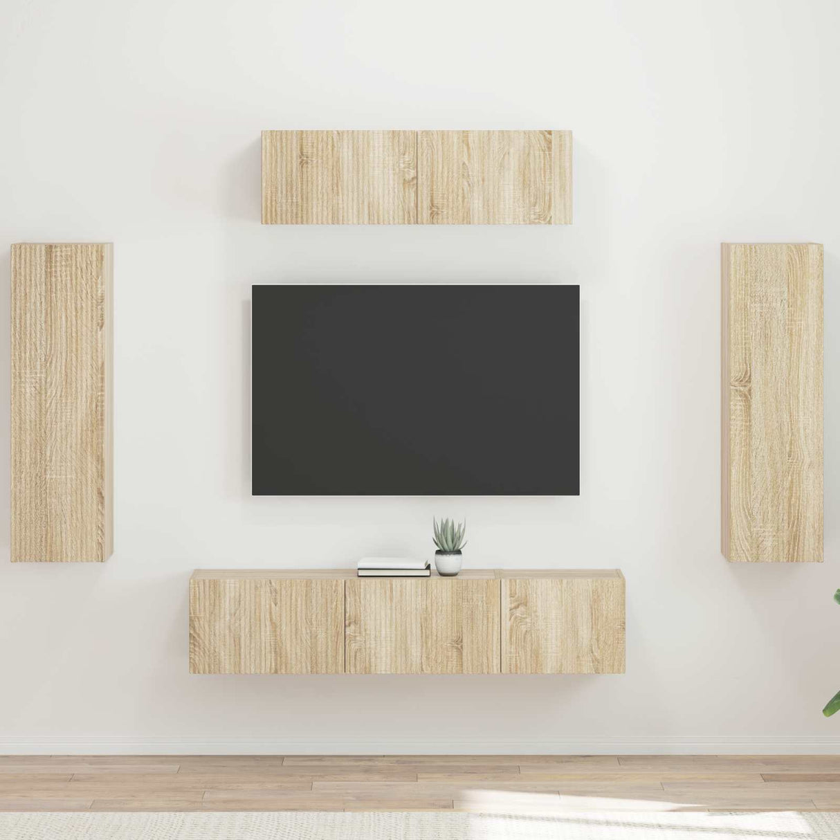 vidaXL TV Kast 5 pcs Wit