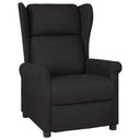 vidaXL Fauteuil verstelbaar stof lichtgrijs