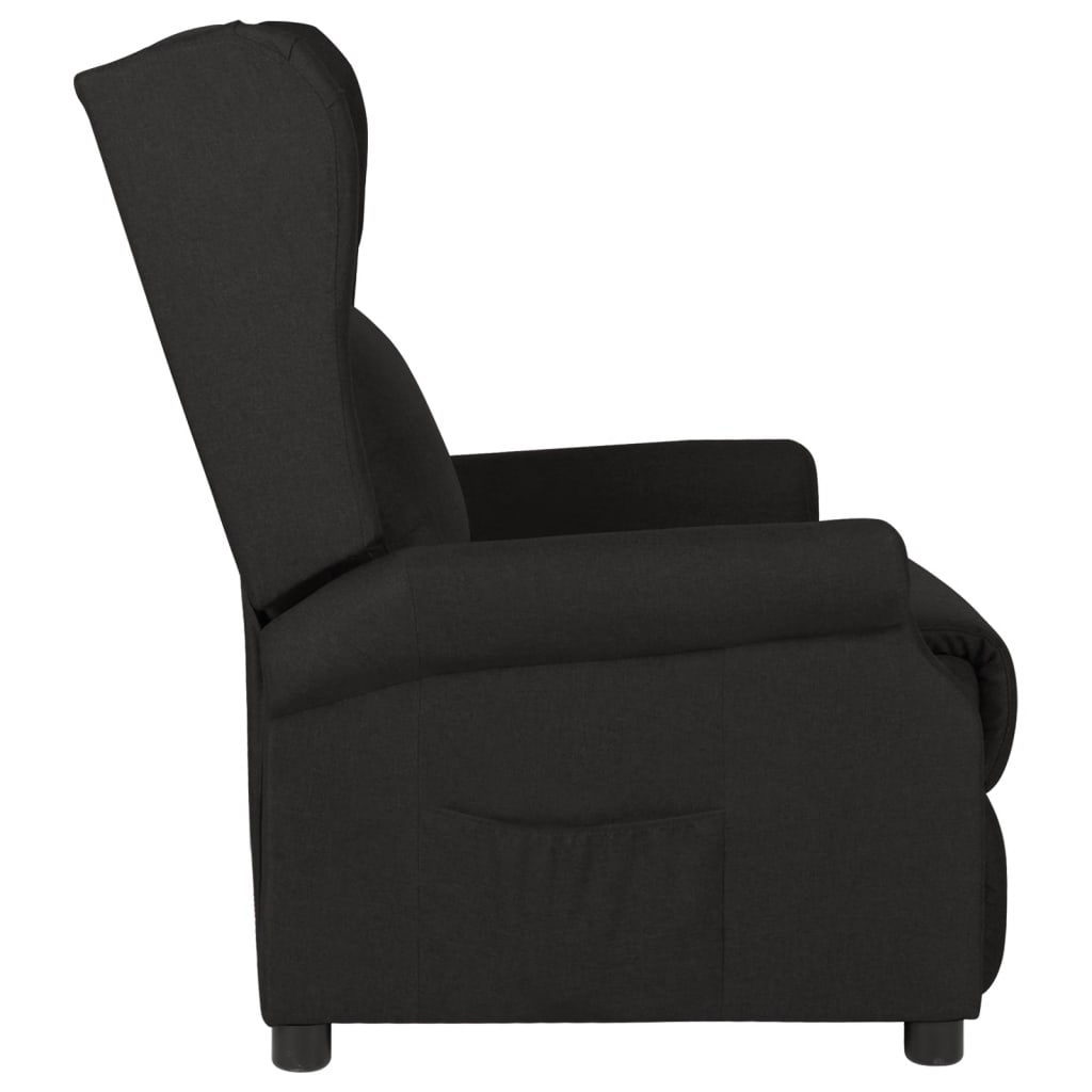 vidaXL Fauteuil verstelbaar stof lichtgrijs