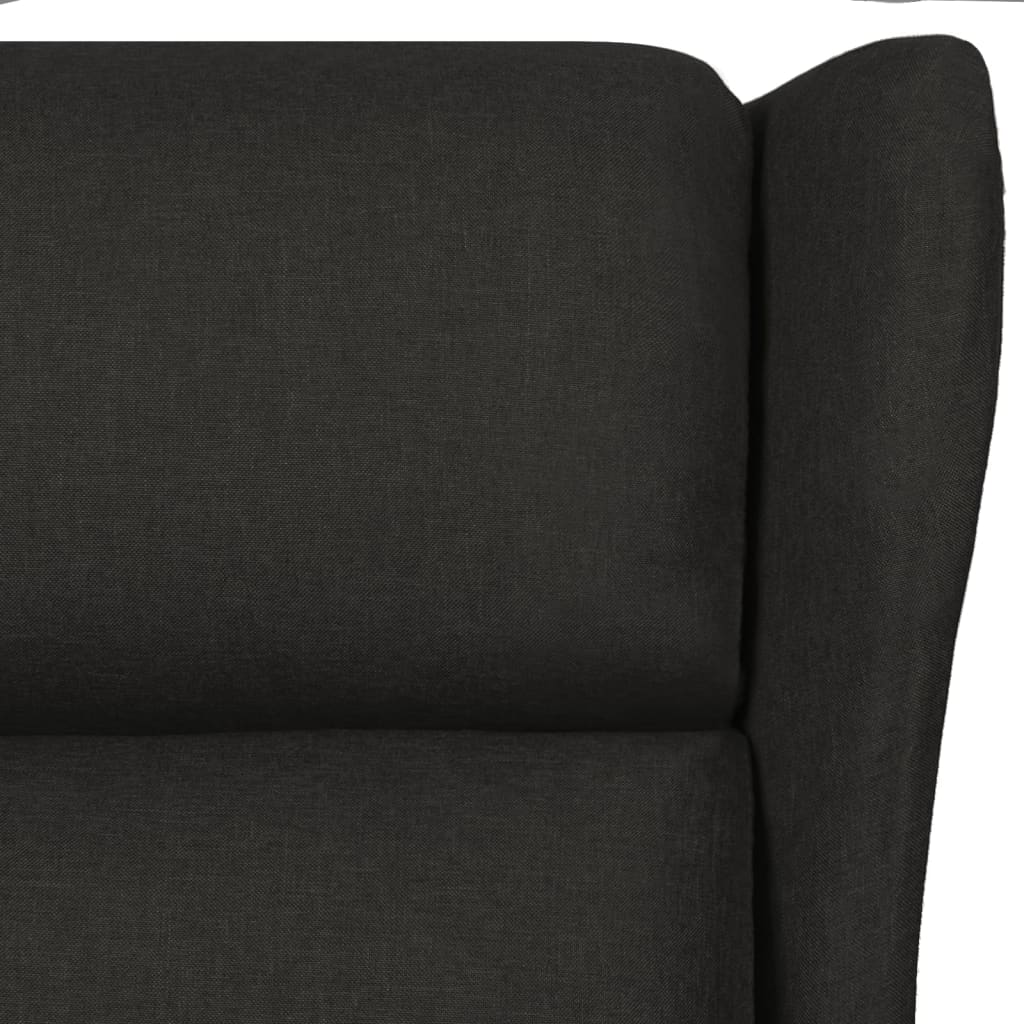 vidaXL Fauteuil verstelbaar stof lichtgrijs