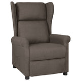 vidaXL Fauteuil verstelbaar stof lichtgrijs