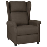 vidaXL Fauteuil verstelbaar stof lichtgrijs