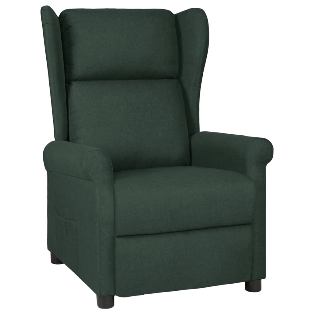 vidaXL Fauteuil verstelbaar stof lichtgrijs