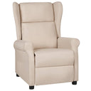 vidaXL Fauteuil verstelbaar stof lichtgrijs