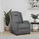vidaXL Fauteuil verstelbaar kunstleer zwart