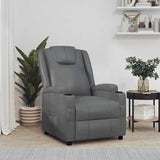 vidaXL Fauteuil verstelbaar kunstleer zwart